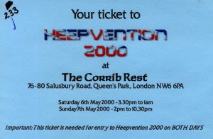 Heepvention 2000-tickets one